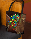 Autism Accept Understand Love - Autism Awareness Tote Bag 0921