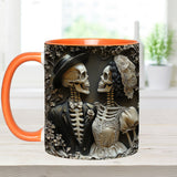 Til Death Do Us Part - Personalized Couple Accent Mug