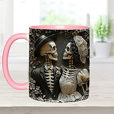 Til Death Do Us Part - Personalized Couple Accent Mug