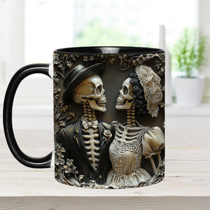 Til Death Do Us Part - Personalized Couple Accent Mug