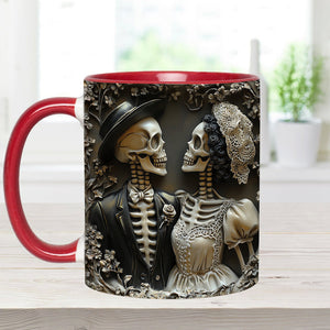 Til Death Do Us Part - Personalized Couple Accent Mug