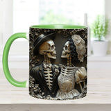 Til Death Do Us Part - Personalized Couple Accent Mug