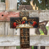 I Am The Bread Of Life - Christian Custom Shaped Wood Sign