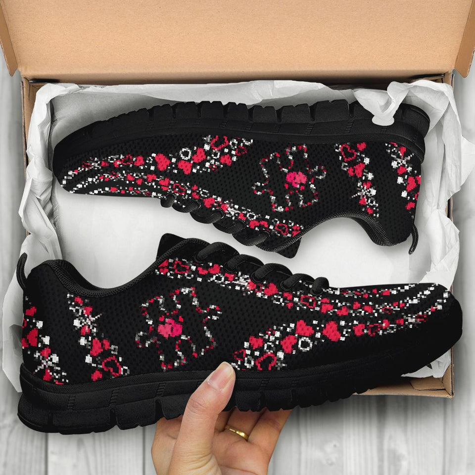 Love Someone With Autism Valentine Autism Awareness Sneakers 0622