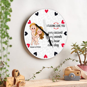 I Love You - gift for husband, wife, boyfriend, girlfriend - Personalized Wall Clock