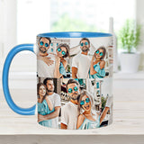 Cartoonize Photos Collage - gift for boyfriend, girlfriend, wife, husband - Personalized Accent Mug