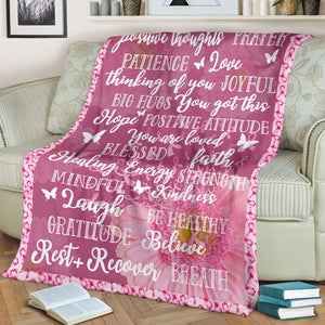 Breast Cancer Warrior Breast Cancer Awareness Blanket 0622