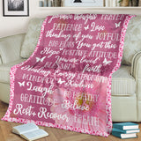 Breast Cancer Warrior Breast Cancer Awareness Blanket 0622