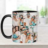 Cartoonize Photos Collage - gift for boyfriend, girlfriend, wife, husband - Personalized Accent Mug