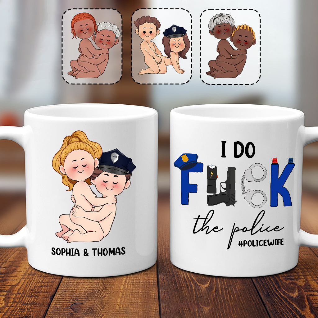 I Do Love The Police - Personalized Couple Mug