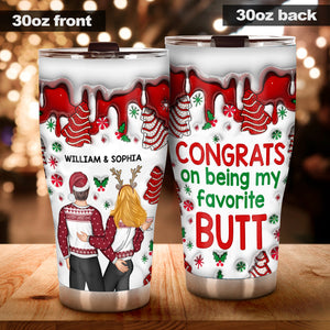 Congrats On Being My Favorite - gift for girlfriend, boyfriend, wife, husband - Personalized Tumbler