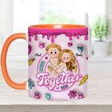 Together Since - Personalized Couple Accent Mug