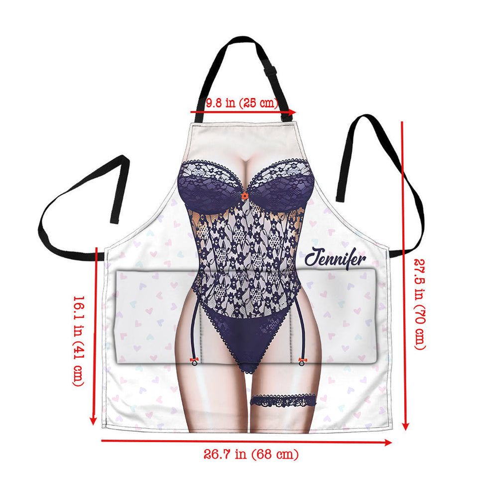 Sexy Lady - Personalized Couple Apron