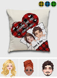 I Love You - Personalized Couple Throw Pillow