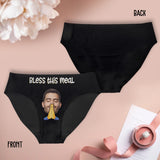 Bless This Meal - Personalized Couple Women Briefs & Men Boxer Briefs