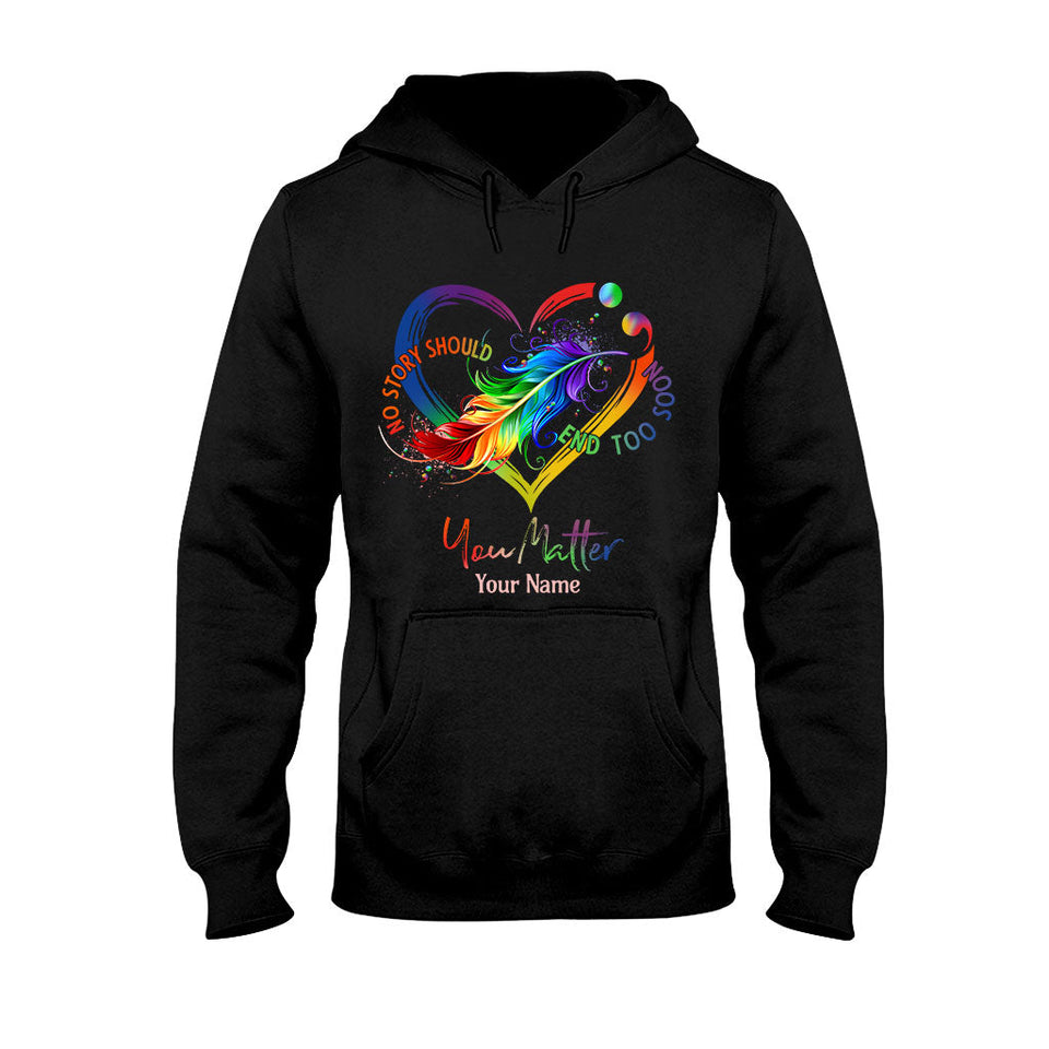 Your Life Matters - Personalized Suicide Prevention T-shirt And Hoodie