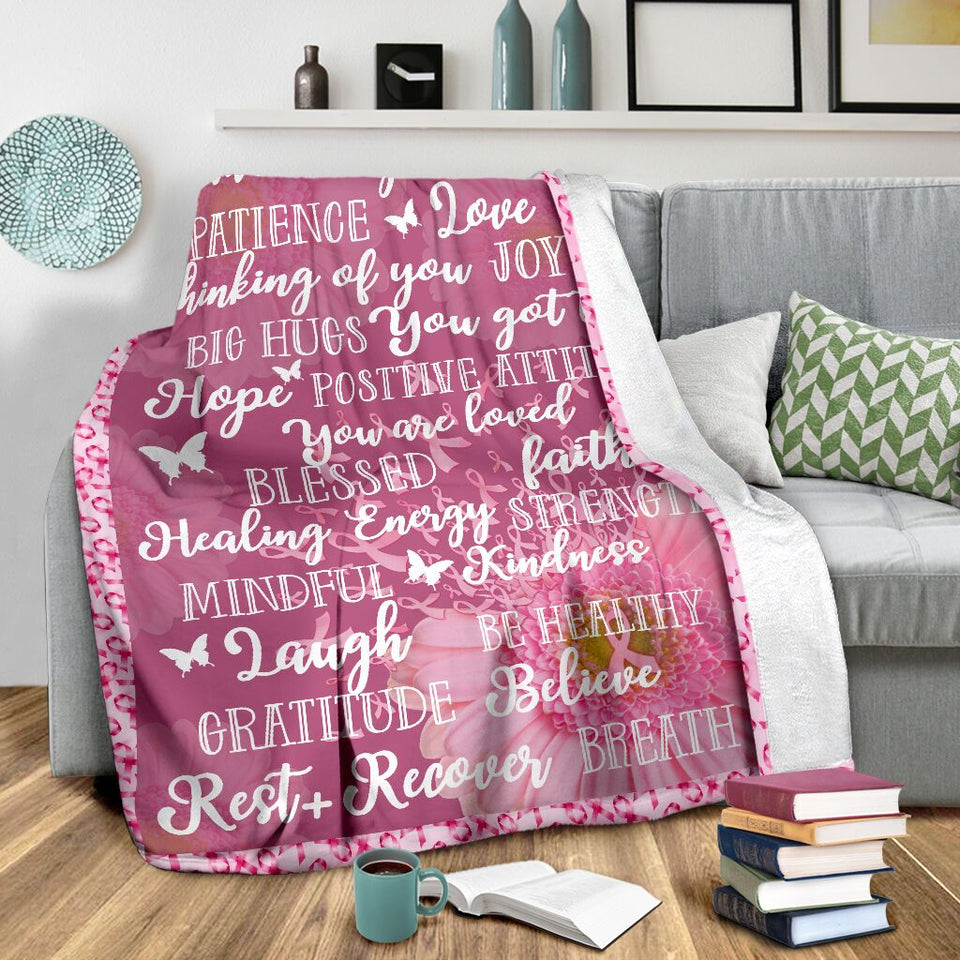 Breast Cancer Warrior Breast Cancer Awareness Blanket 0622