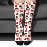 Funny Icon Pattern - Personalized Couple Socks