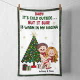 Warm In Here - Personalized Couple Towel