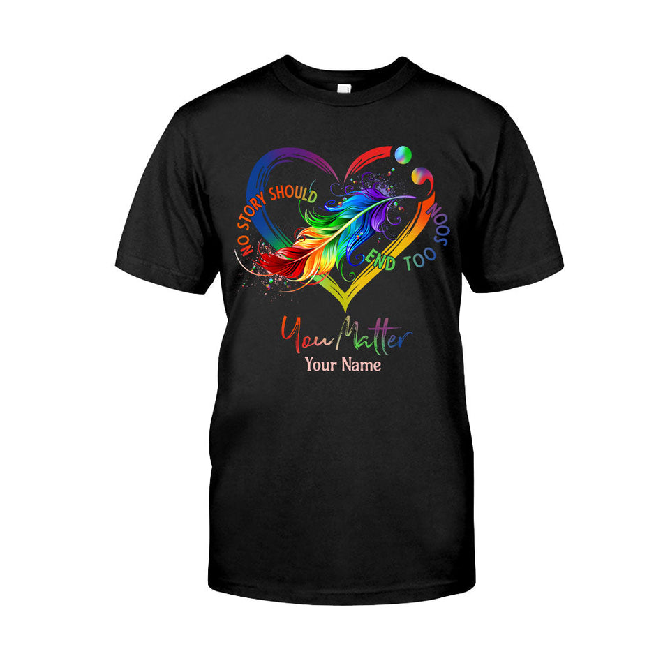 Your Life Matters - Personalized Suicide Prevention T-shirt And Hoodie