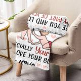 I Adore You And Love Every Part Of You Custom Face Upload Image - Personalized Couple Blanket