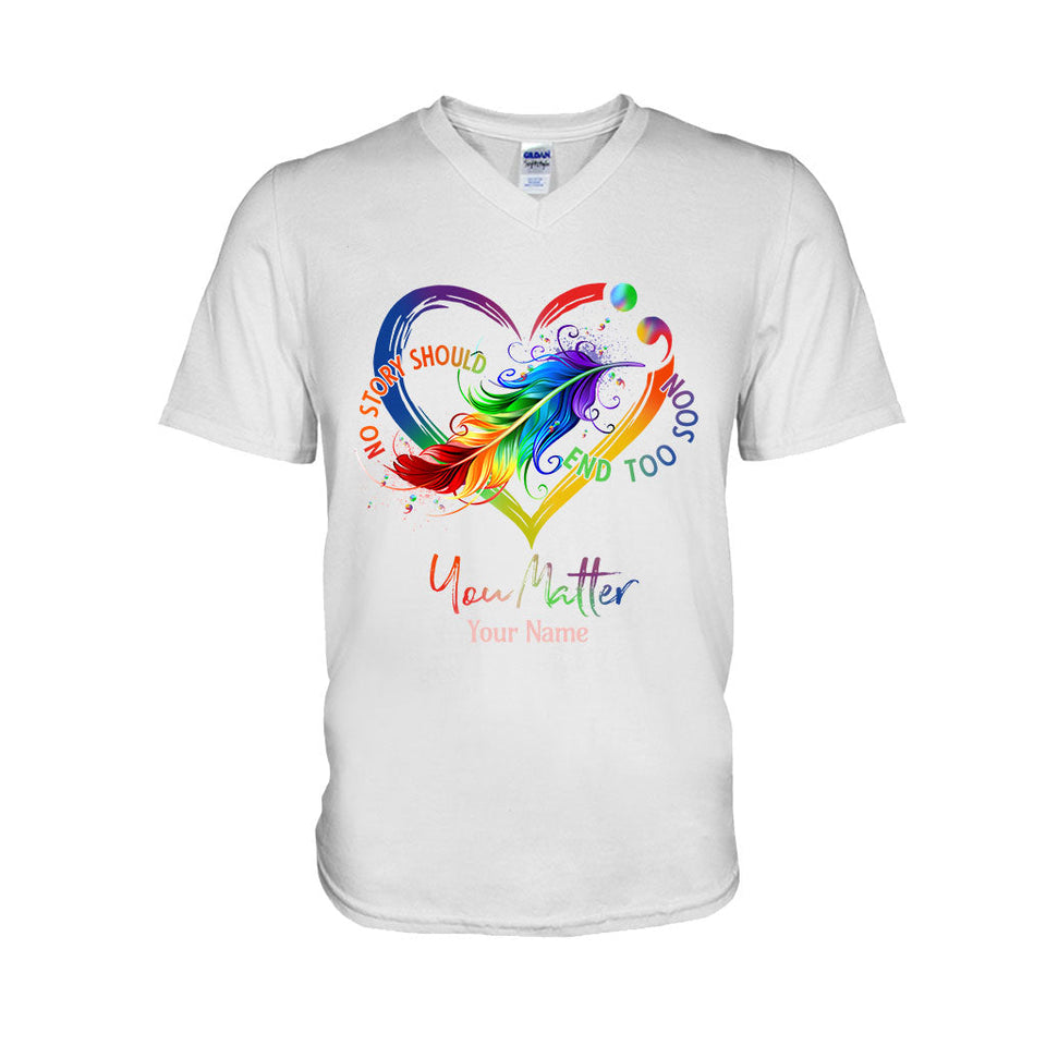 Your Life Matters - Personalized Suicide Prevention T-shirt And Hoodie