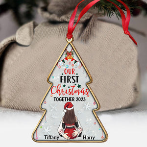 Our First Christmas Together - gift for husband, wife, boyfriend, girlfriend - Personalized Ornament