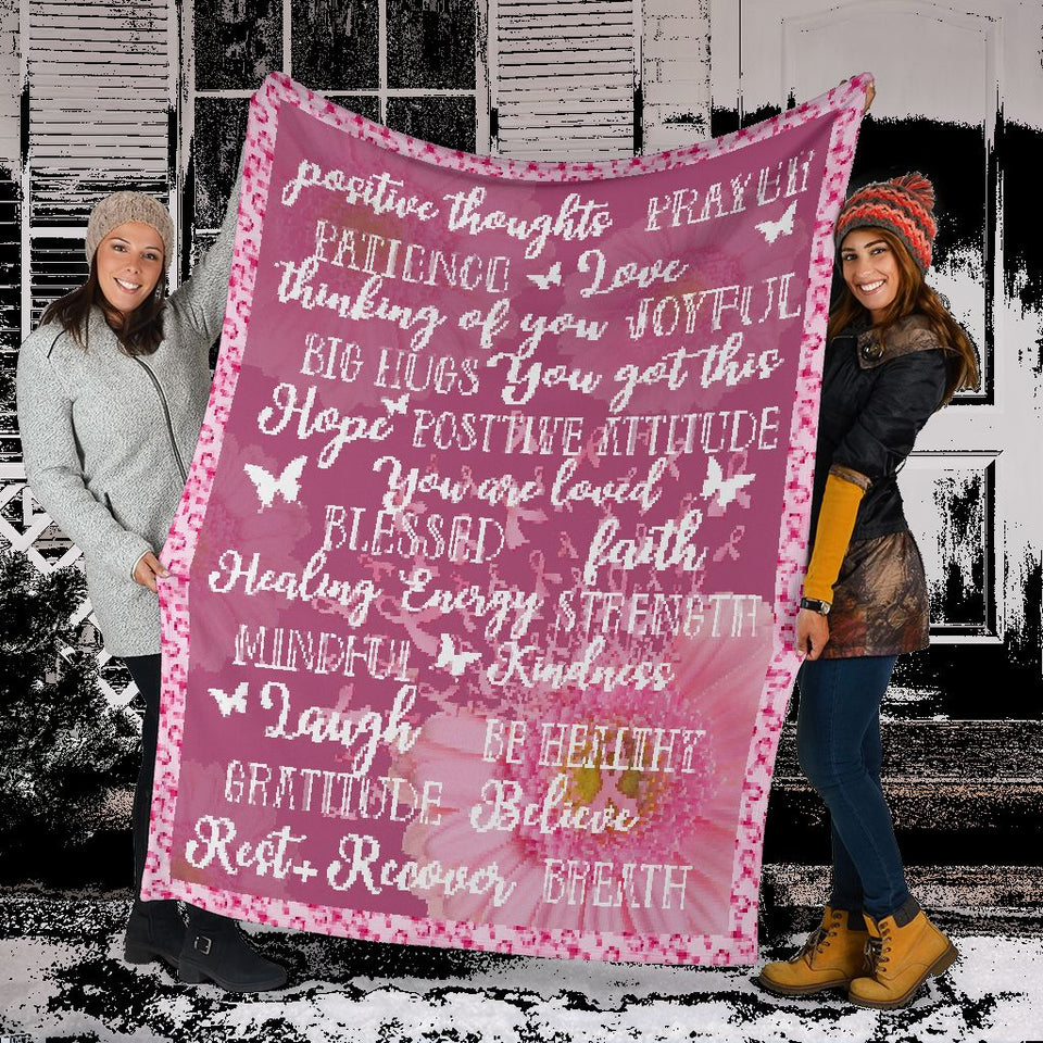 Breast Cancer Warrior Breast Cancer Awareness Blanket 0622