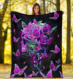 Skull Breast Cancer Awareness Breast Cancer Awareness Blanket 0622