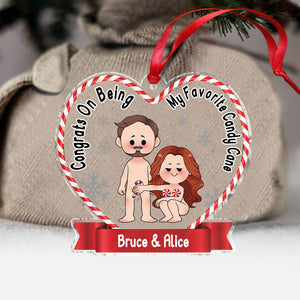 Congrats On Being My Favorite - gift for husband - Personalized Transparent Ornament