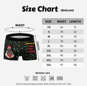 Christmas List You Rest Repeat - Personalized Couple Men’s Boxer Briefs