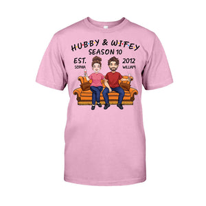 Hubby And Wifey - Personalized Couple T-shirt And Hoodie