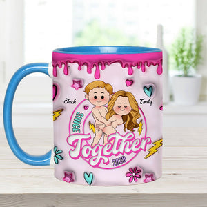 Together Since - Personalized Couple Accent Mug