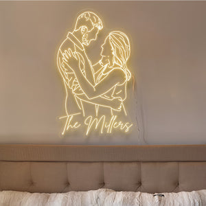 I Love You - Personalized Couple Neon Sign