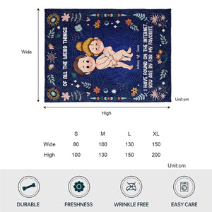 You're By Far My Favorite - Personalized Couple Blanket