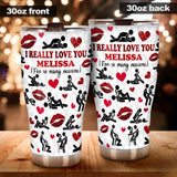 I Really Love You For So Many Reasons With Any Name - Personalized Couple Tumbler