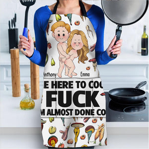 I Came Here To Cook - Personalized Couple Apron