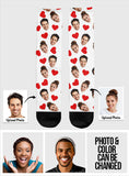 Funny Icon Pattern - Personalized Couple Socks