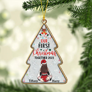 Our First Christmas Together - gift for husband, wife, boyfriend, girlfriend - Personalized Ornament