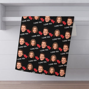 I Love You - Personalized Couple Towel