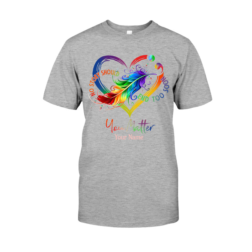 Your Life Matters - Personalized Suicide Prevention T-shirt And Hoodie
