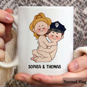 I Do Love The Police - Personalized Couple Mug