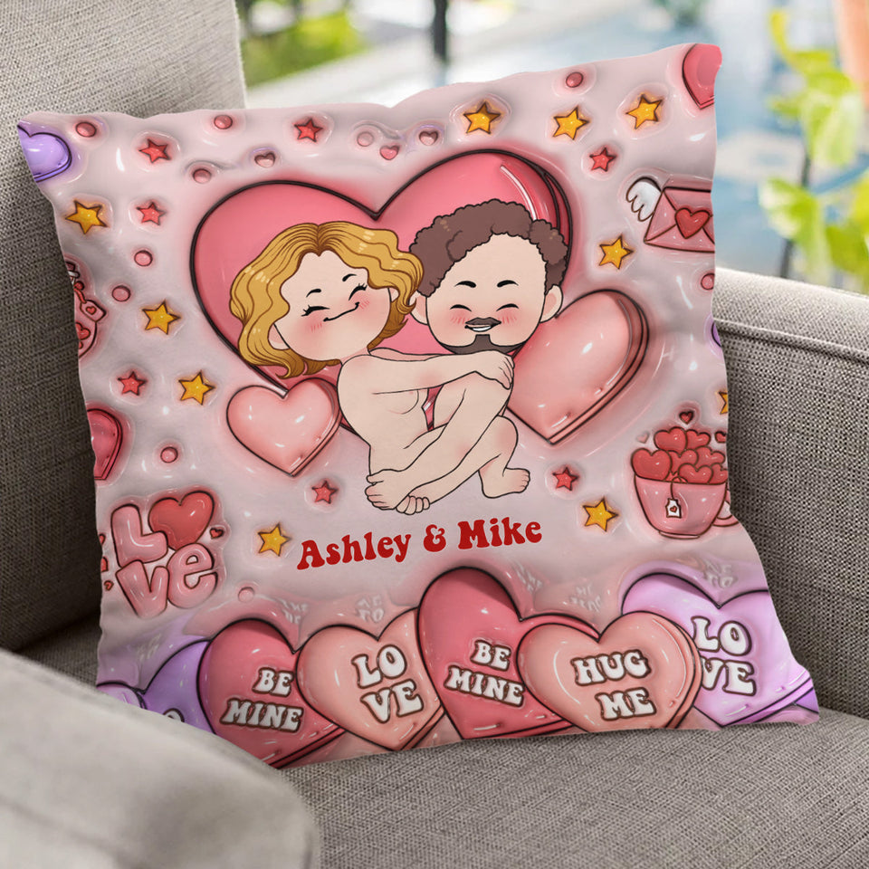 Get Your WIlly Ready - Personalized Couple Throw Pillow