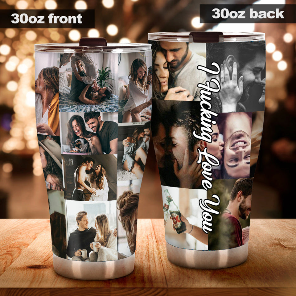 Collage Tumbler - Personalized Couple Tumbler