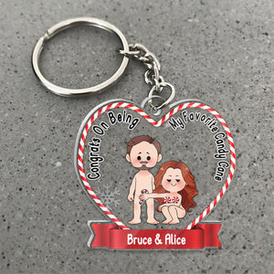 Congrats On Being My Favorite - gift for husband, wife - Personalized Transparent Keychain