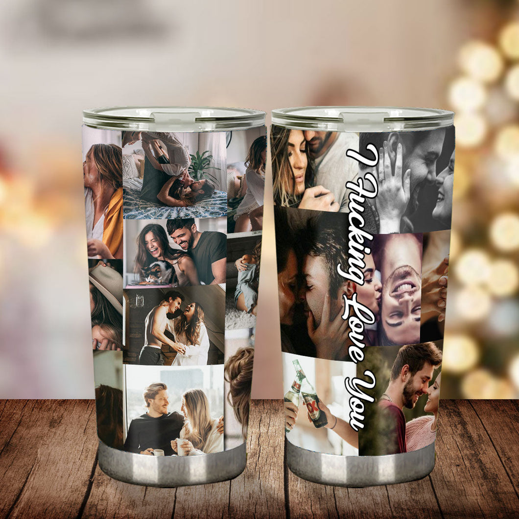 Collage Tumbler - Personalized Couple Tumbler