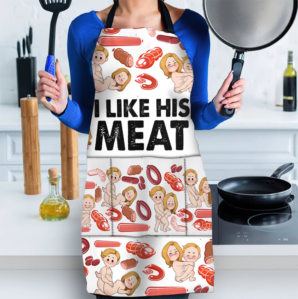 I Like her Buns, I Like His Meat - Personalized Couple Apron