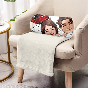 I Love You - Personalized Couple Blanket