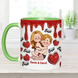 I Love You - Personalized Couple Accent Mug