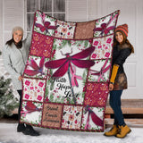 Faith Hope Love Breast Cancer Awareness Blanket 0622